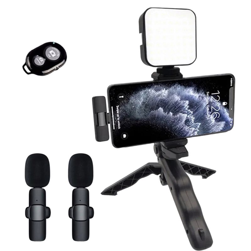 Photography Lighting Kit Portable - طقم فيديو محمول للهواتف الذكية B29C