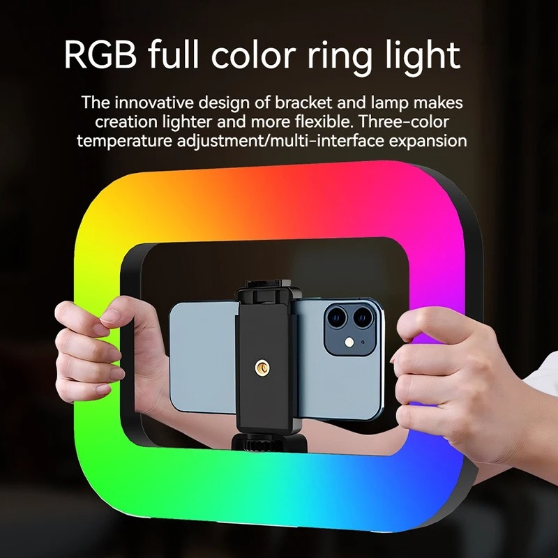 ضوء حلقي محمول RGB للتصوير الف - مراجعة Photography Lighting Handheld وسعره