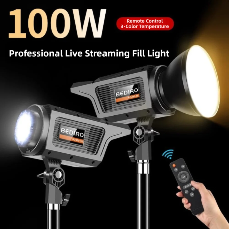 100 واط استوديو ضوء فلاش بوينز - مراجعة Photography Lighting Description وسعره