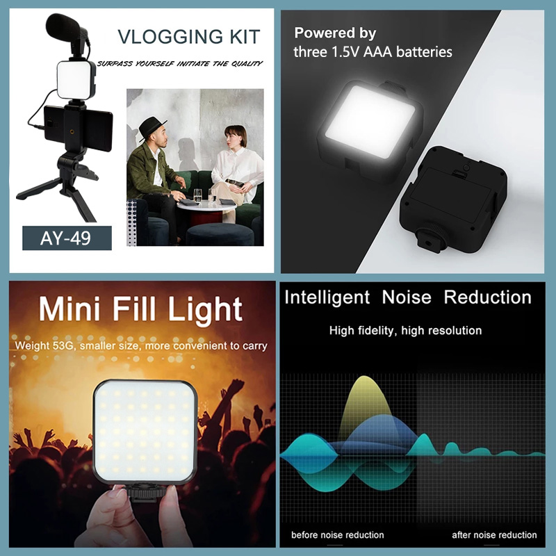 حامل الهاتف التصوير الفوتوغراف - مراجعة Photography Lighting Kit Portable وسعره