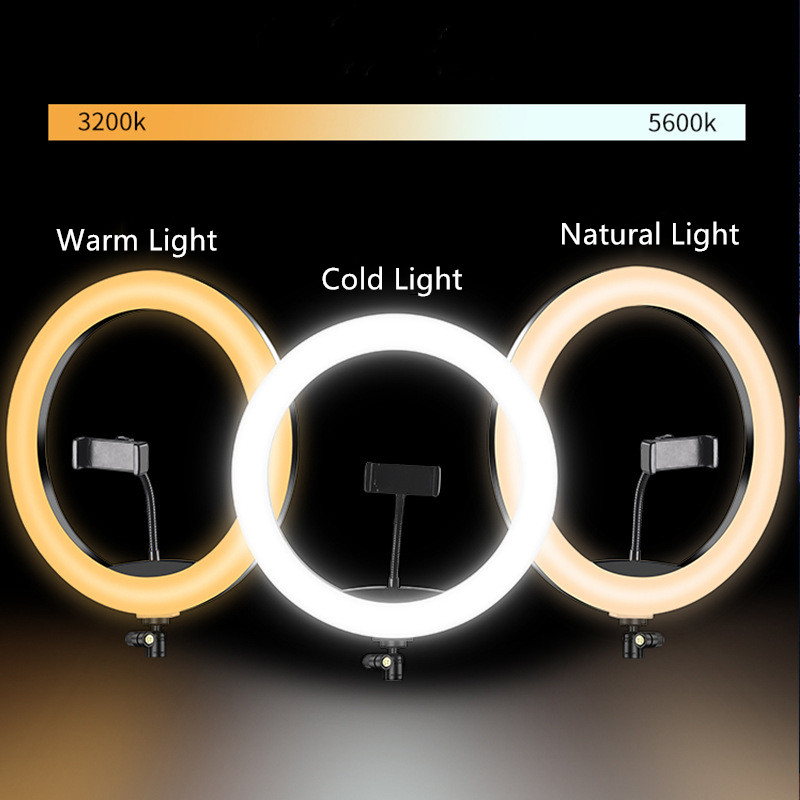 مصباح حلقي صغير للسيلفي مقاس 6 - مراجعة Photography Lighting Description وسعره